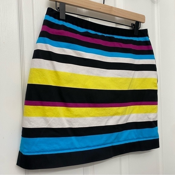 Worthington Striped Pencil Skirt Multicolor Size 6 Side Zip - Picture 3 of 13